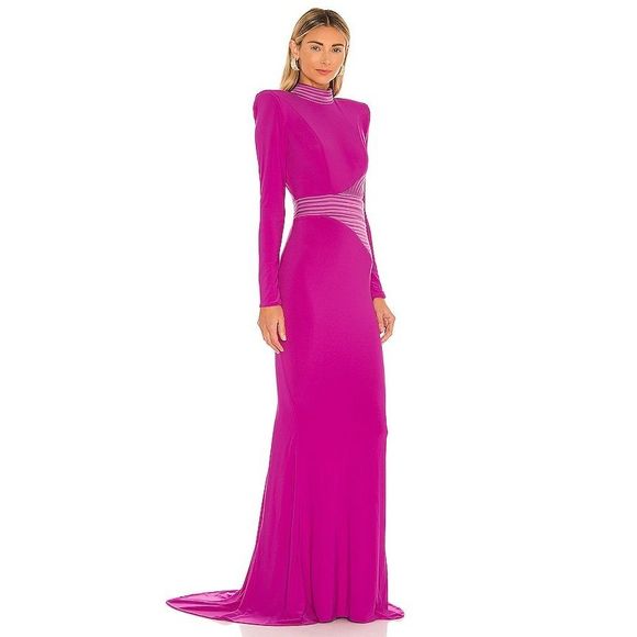 Zhivago Message To Love Gown in Berry - Picture 2 of 8